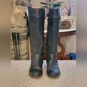 Audrey Brooke Black Knee-High Boots